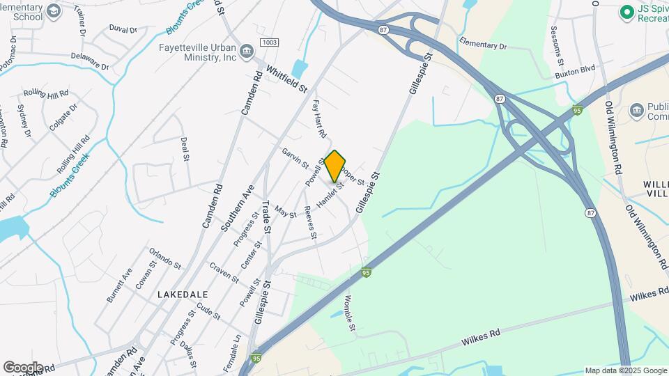 206 Grady St Map and Location Details