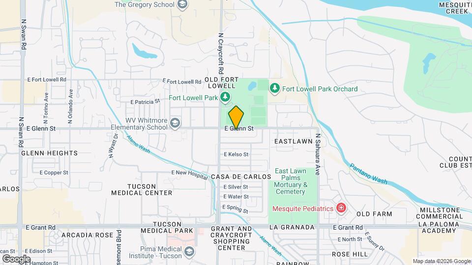 5550 E Glenn St Map and Location Details