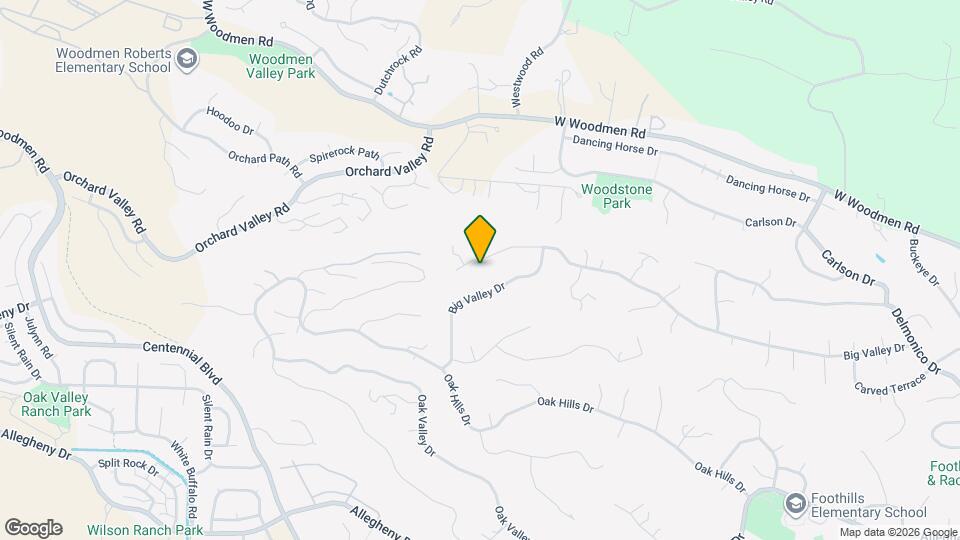 1535 Mt Woodmen Ct Map and Location Details