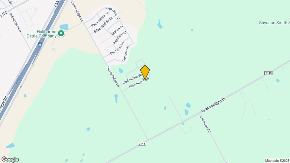 3004 Palomino Trail Map and Location Details