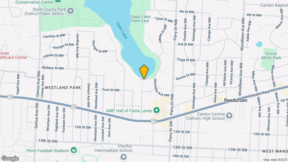342 Edgewater Ave NW Map and Location Details