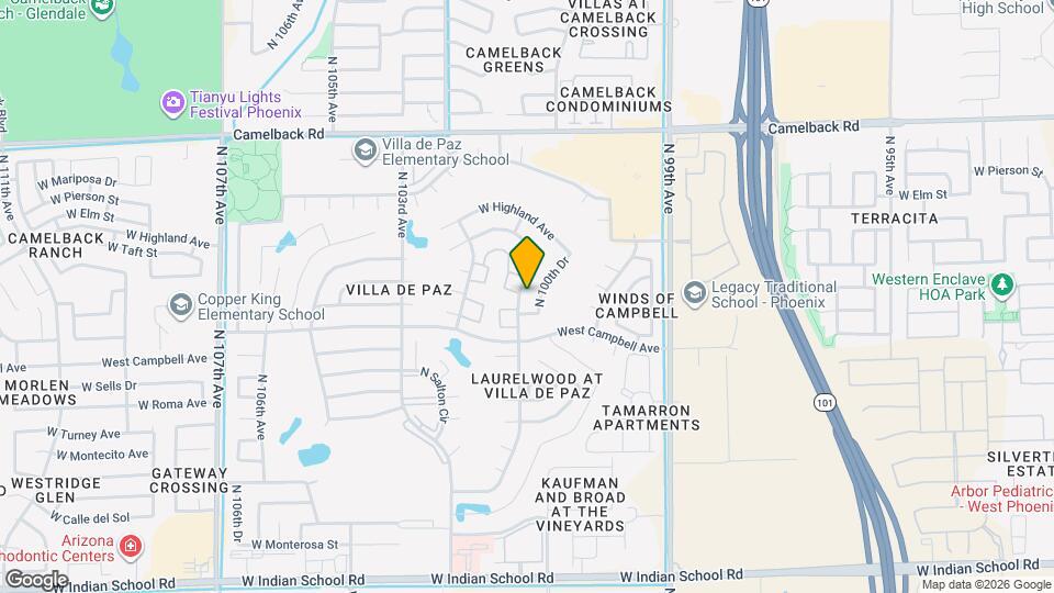 4537 N 101st Ave Map and Location Details