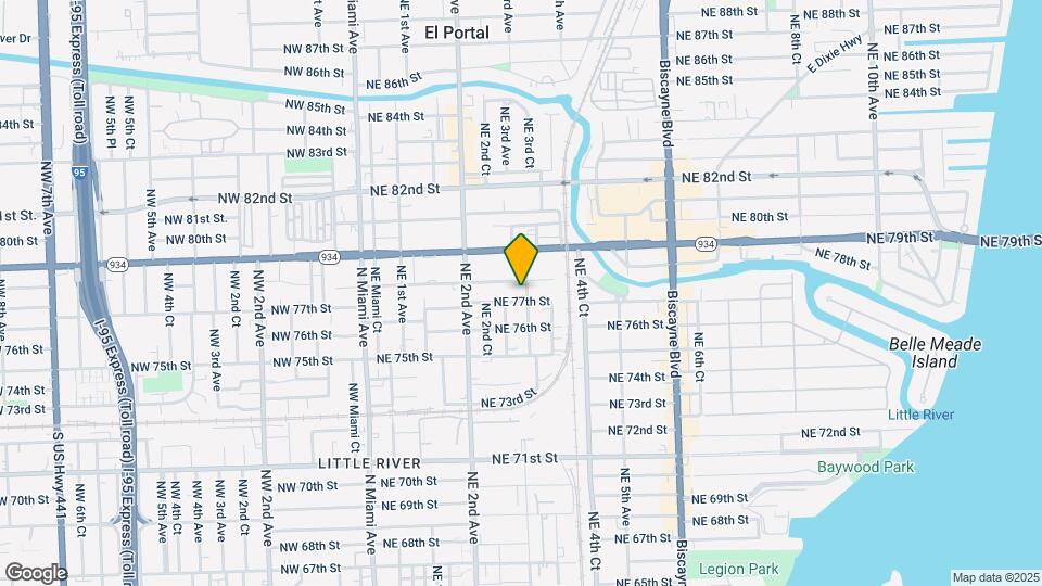 7722 NE 3rd Ct Map and Location Details