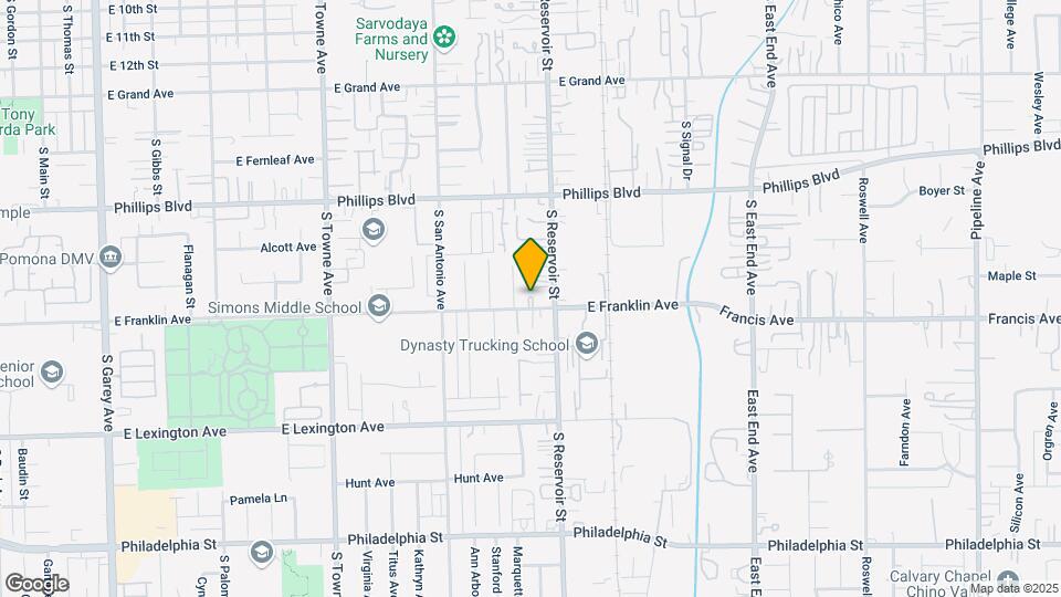 1167 E Franklin Ave Map and Location Details