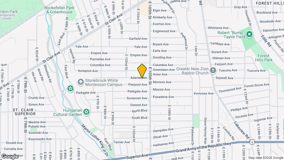 10320 Adams Ave Map and Location Details