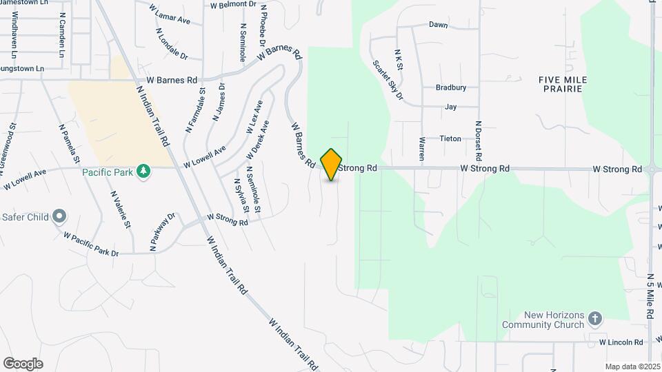 8607 N Upper Mayes Ln Map and Location Details