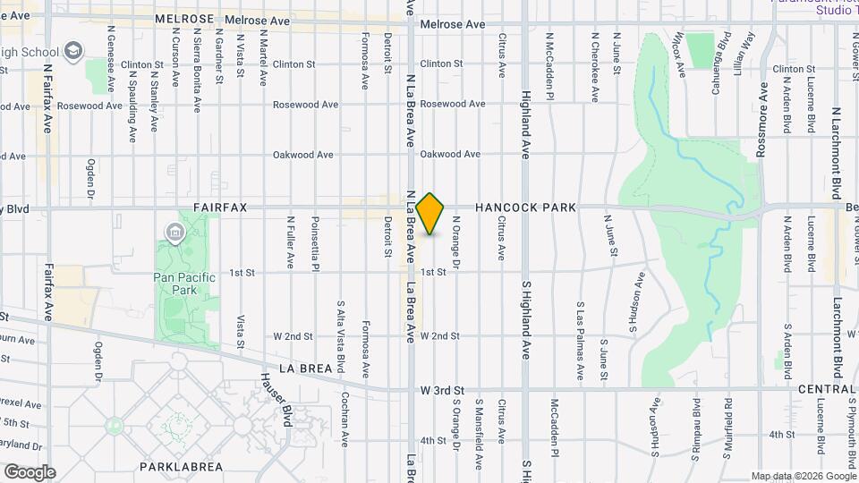 139 N Sycamore Ave, Unit 141.5 Map and Location Details