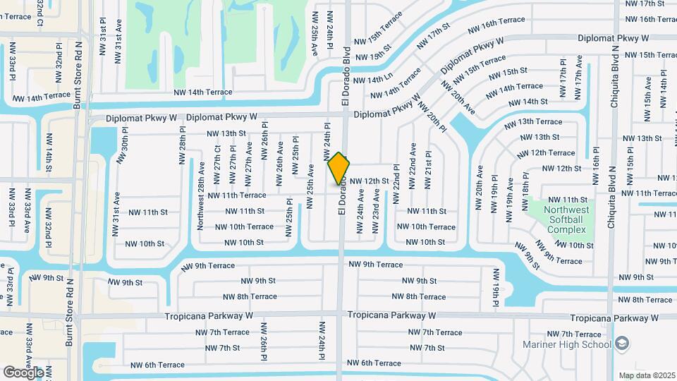 1114 El Dorado Blvd N Map and Location Details