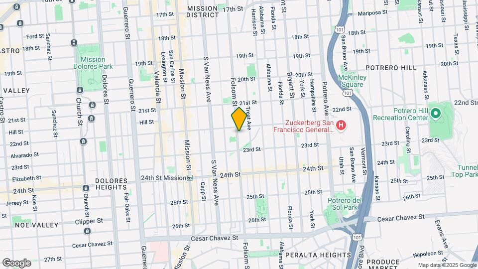 2629 Folsom St Map and Location Details
