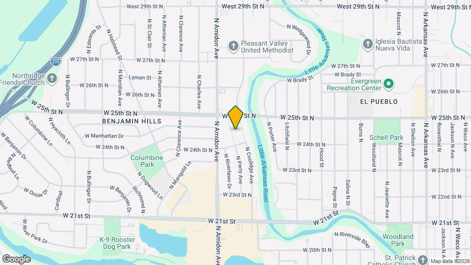 2520 N Perry Ave Map and Location Details