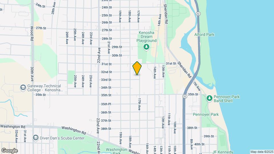 1706 33rd St Map and Location Details