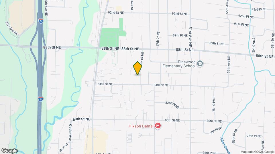 8432 45th Dr NE Map and Location Details