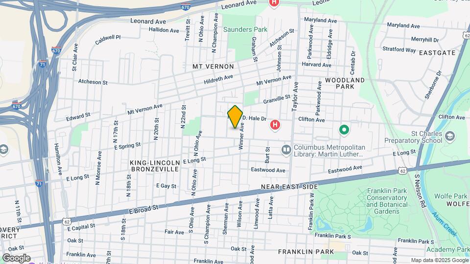 1322 Hawthorne Ave Map and Location Details
