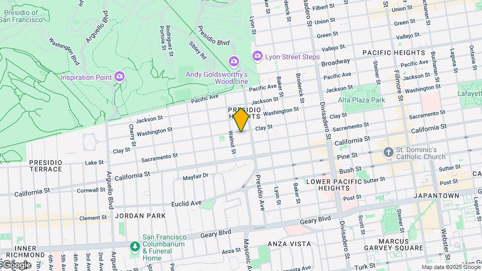 3351 Clay St Map and Location Details