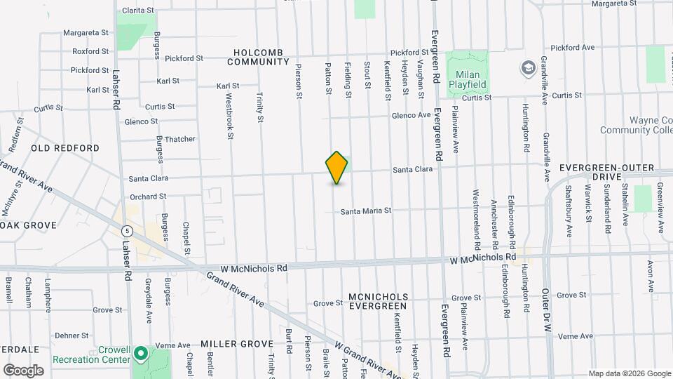 17368 Patton St Map and Location Details