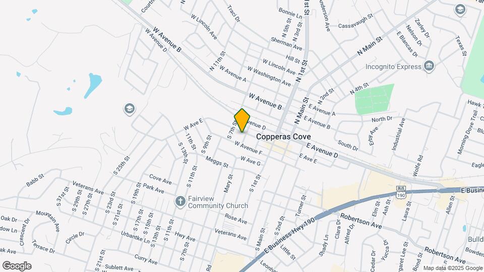 401 W Ave E Map and Location Details