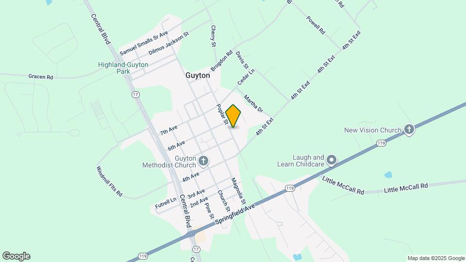 520 Poplar St Map and Location Details