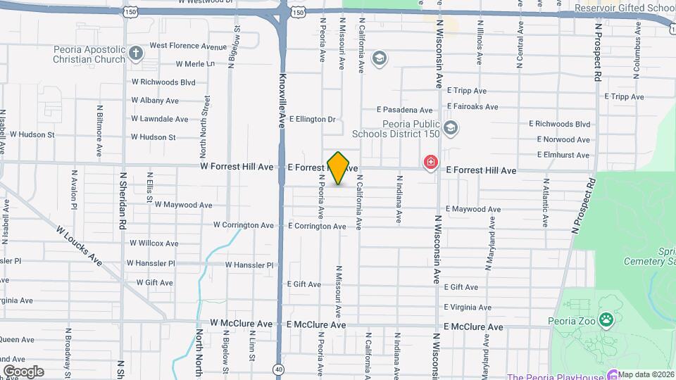 316 E Melbourne Ave Map and Location Details