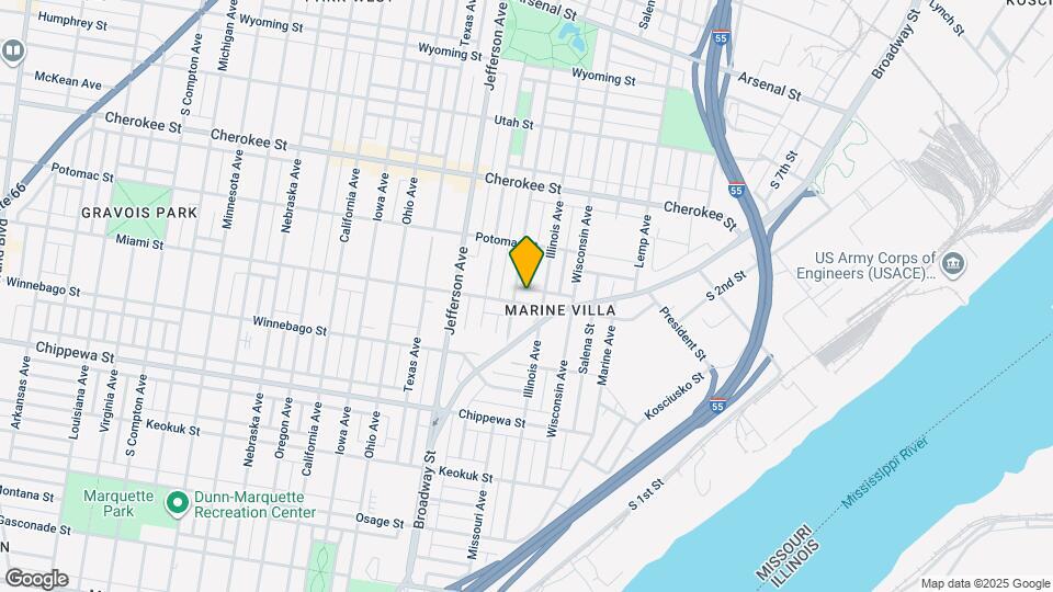 2119 Miami St Map and Location Details