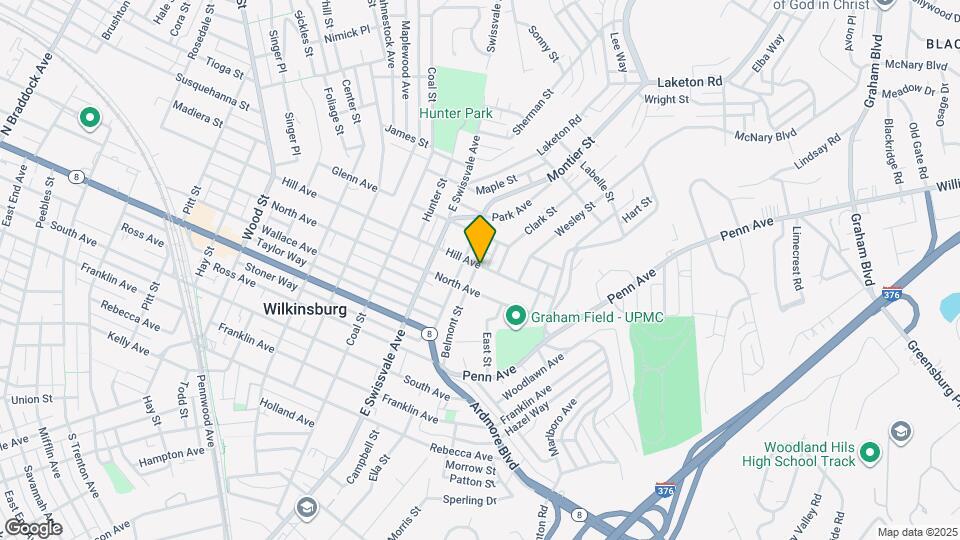 1222 Belmont St Map and Location Details