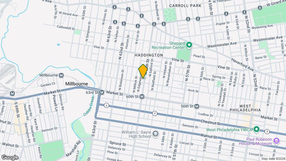 104 N 60th St Map and Location Details