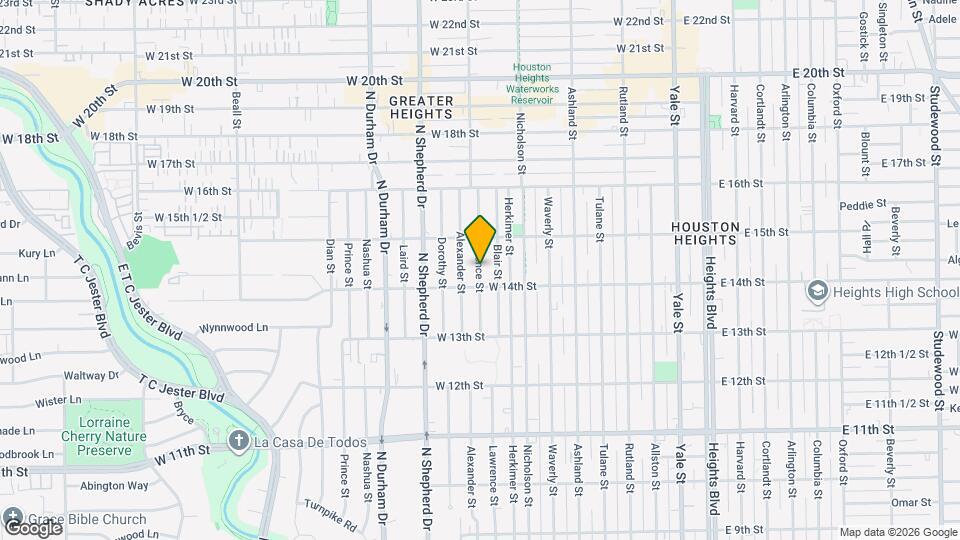 1412 Lawrence St Map and Location Details