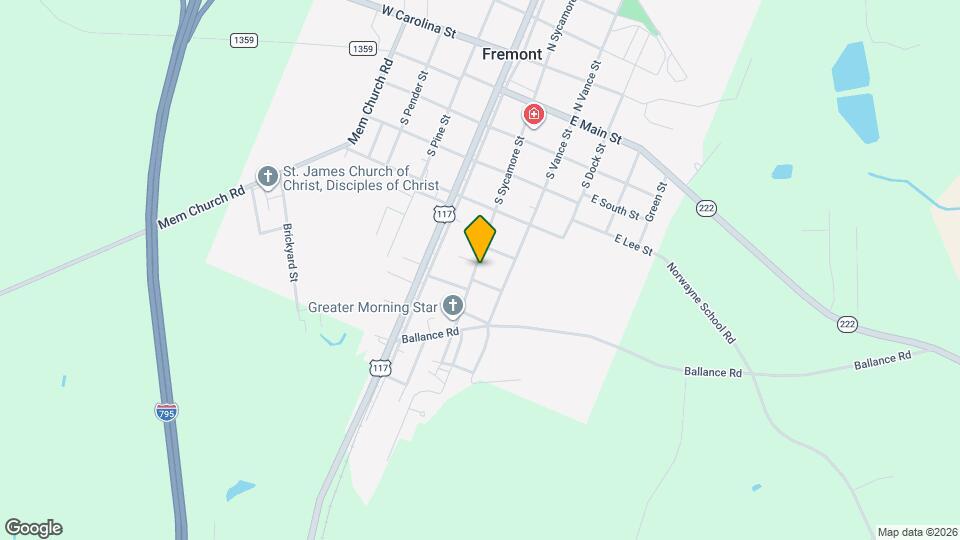 510 S Sycamore St Map and Location Details