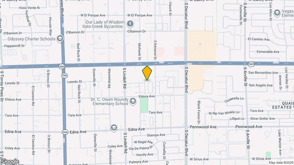 2614 Topaz Blue St Map and Location Details