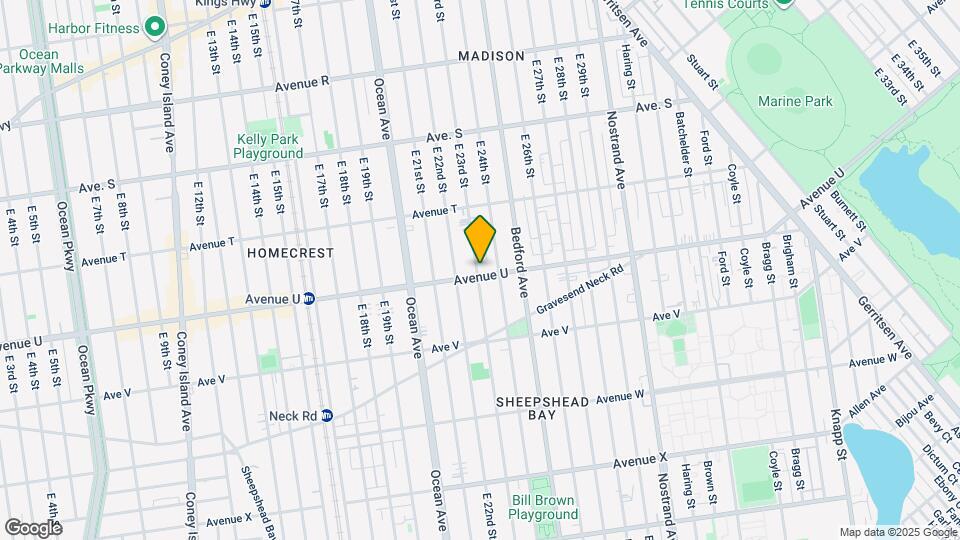 2301-2303 Avenue U Map and Location Details