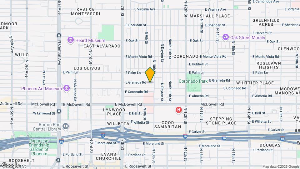 937 E Granada Rd Map and Location Details
