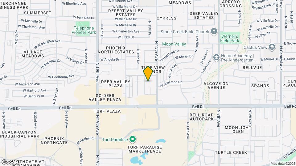 1525 W Hartford Ave Map and Location Details
