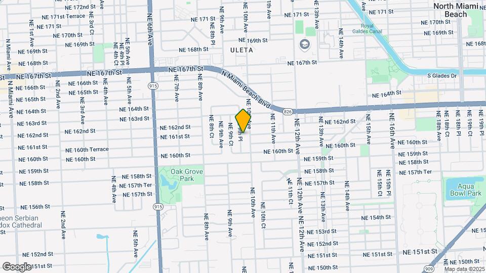 16097 NE 9th Pl Map and Location Details
