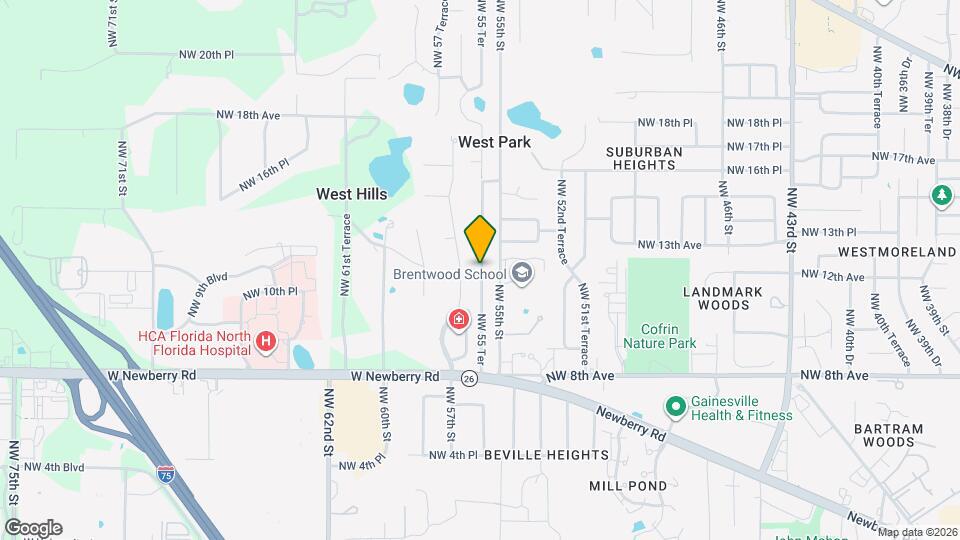 1226 NW 55th Terrace Map and Location Details