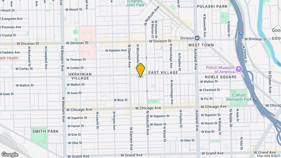 947 N Winchester Ave Map and Location Details