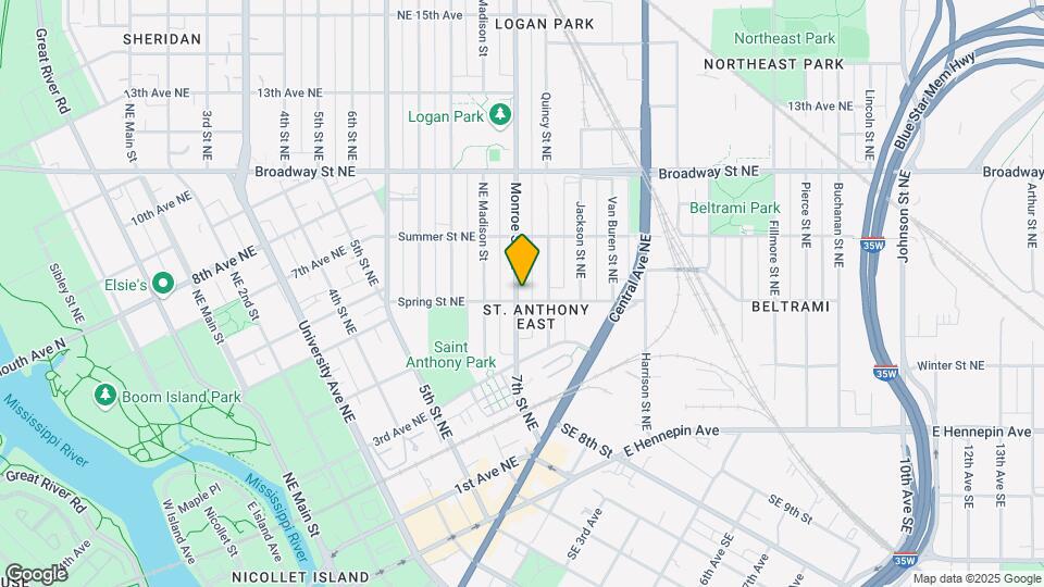 601 Monroe St NE Map and Location Details