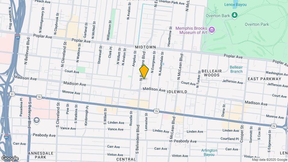 32 N Belvedere Blvd Map and Location Details