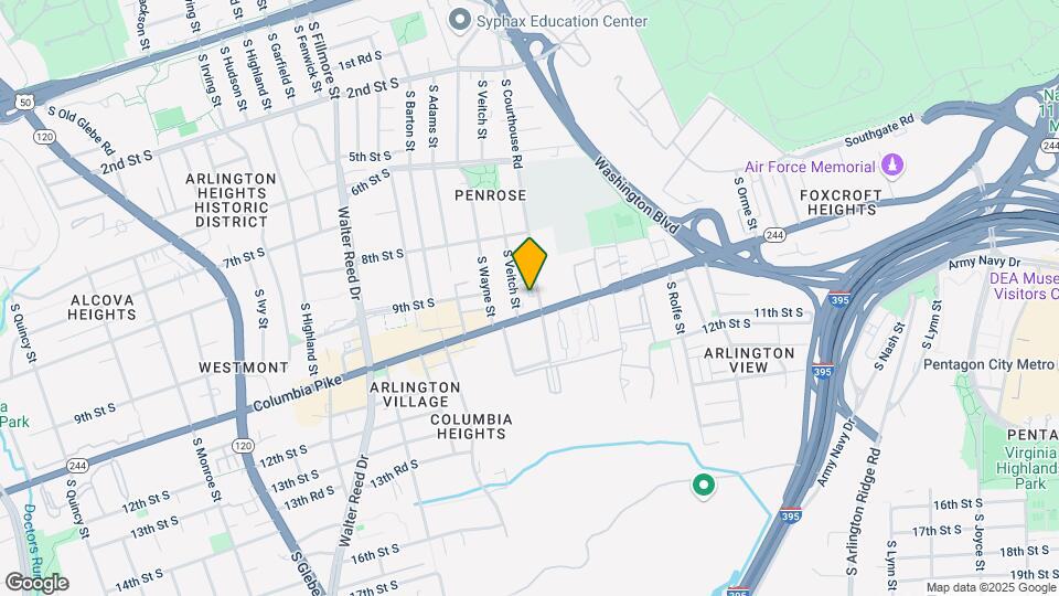 2121 Columbia Pike Mapa y Detalles de la Ubicación