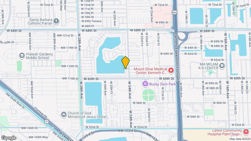 6150 W 24th Ct Map and Location Details