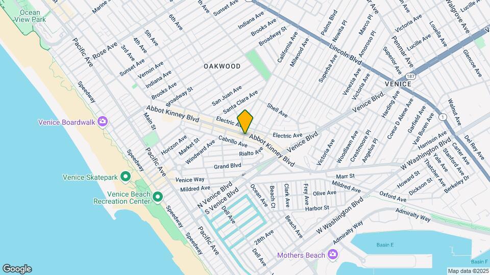 1418 Abbot Kinney Blvd Map and Location Details