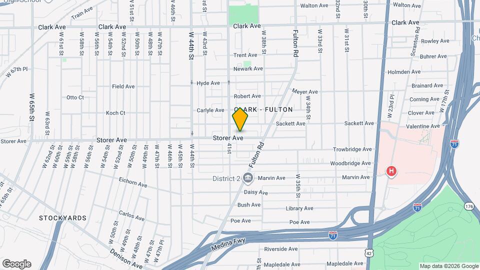 4004 Storer Ave Map and Location Details