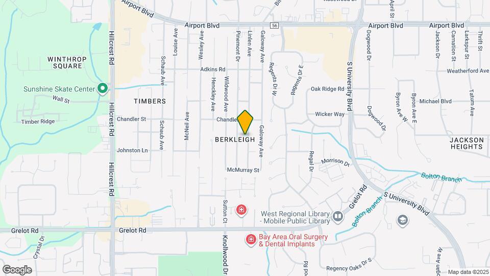 1054 Linlen Ave Map and Location Details