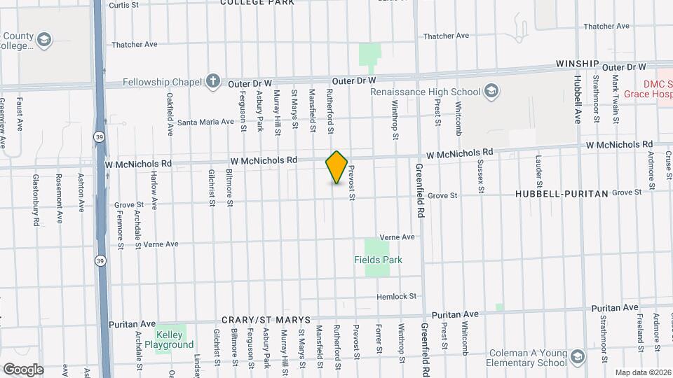 16824 Rutherford St Map and Location Details