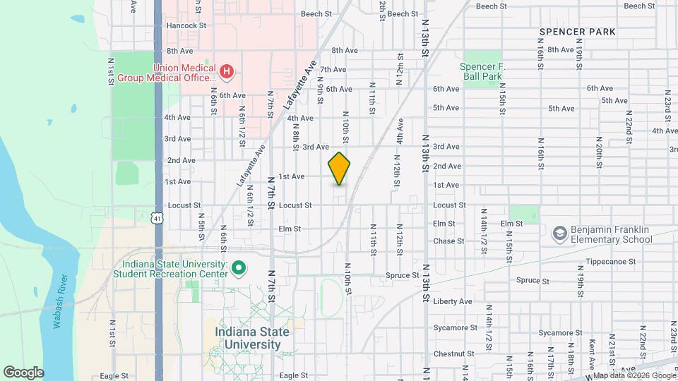 910 N 10th St Map and Location Details