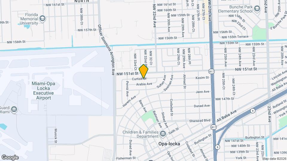 860 Curtiss Dr Map and Location Details