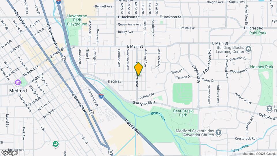 207 Willamette Ave Map and Location Details