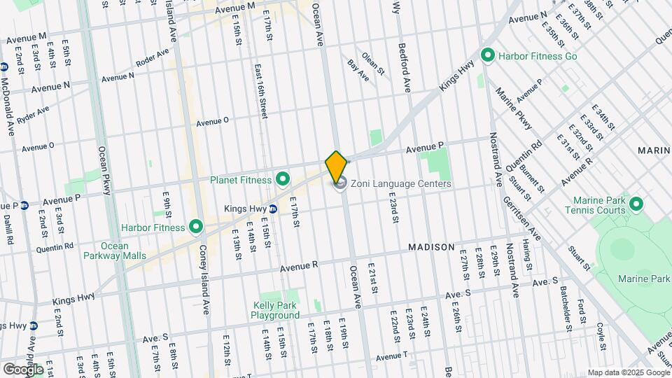 2140 Ocean Ave Mapa y Detalles de la Ubicación