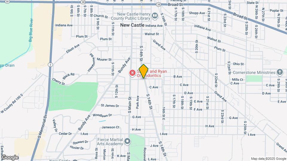 921 S 14th St, Unit Half Map and Location Details