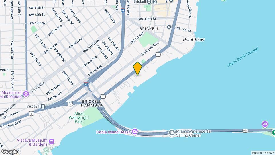 1915 Brickell Ave, Unit C1206 Map and Location Details