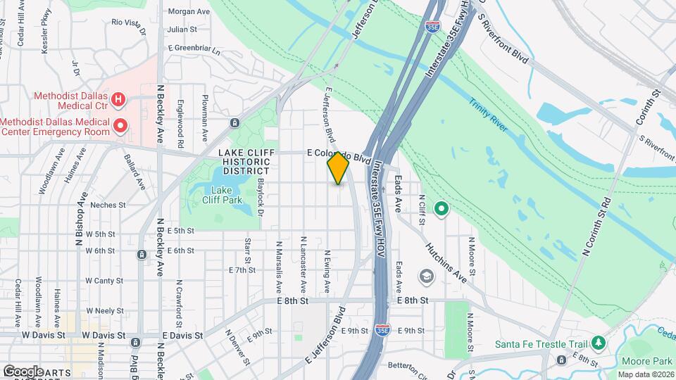812 Comal St Map and Location Details