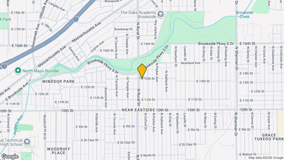 2821 E 13th St Map and Location Details